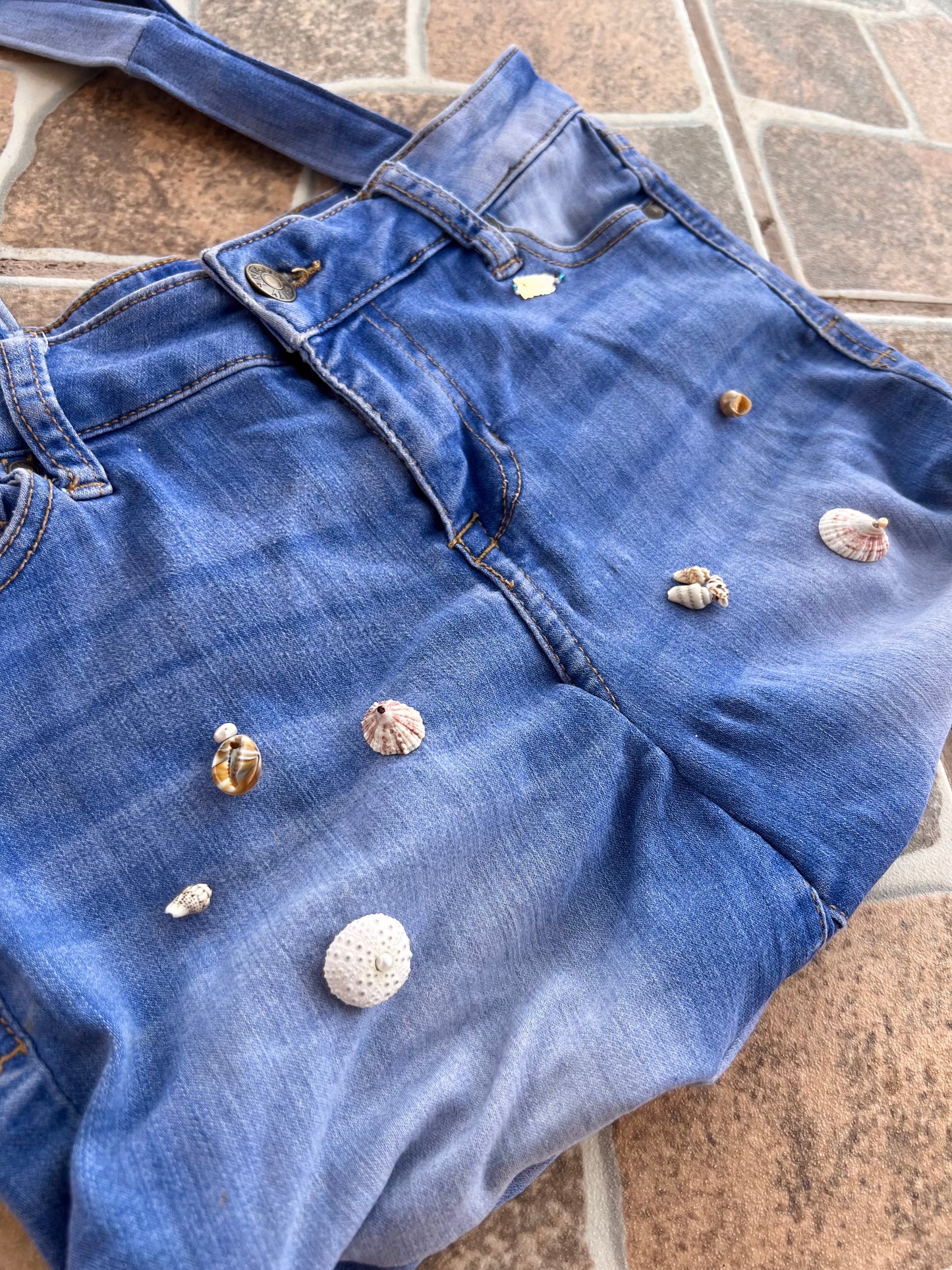 Caracolas Denim Tote Bag