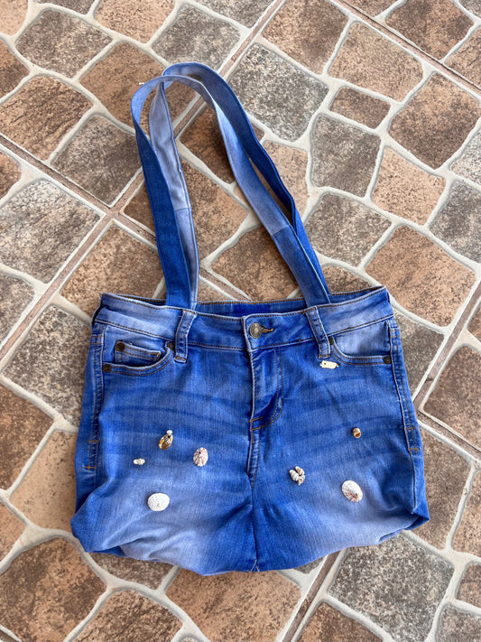 Caracolas Denim Tote Bag